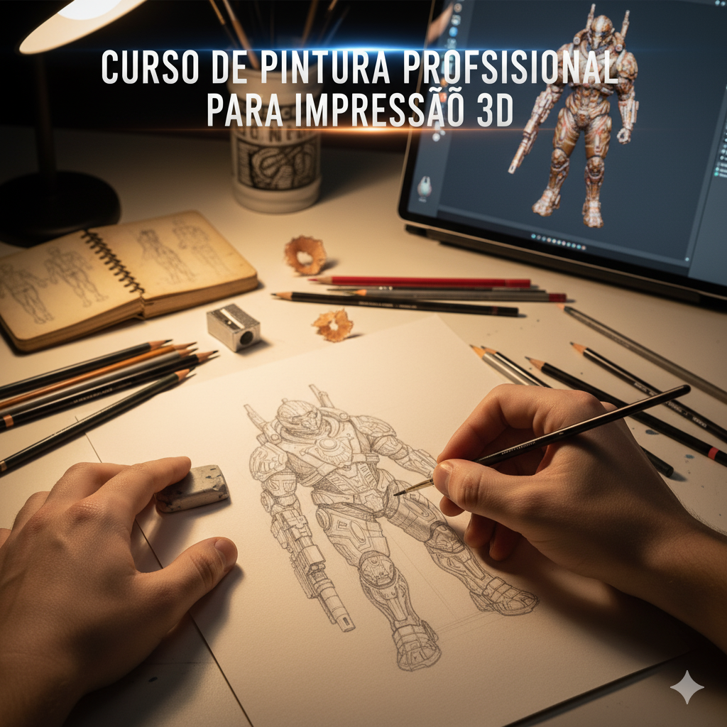 Curso de Pintura Profissional para Impressão 3D